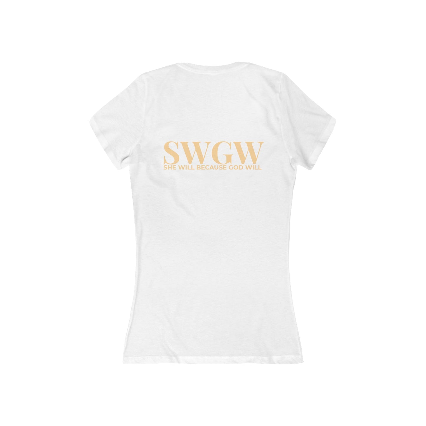 Women's Jersey Short Sleeve Deep V-Neck Tee