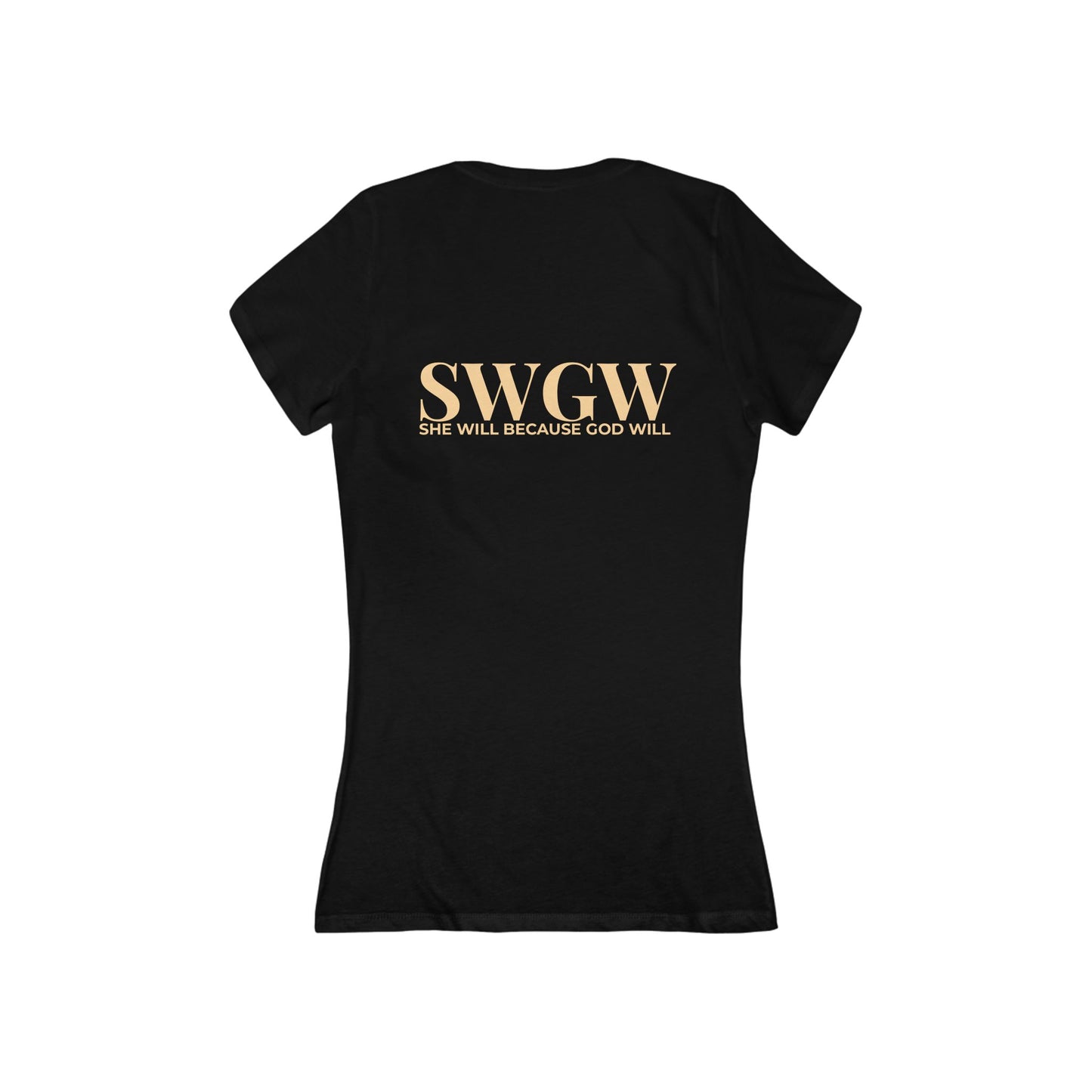 Women's Jersey Short Sleeve Deep V-Neck Tee