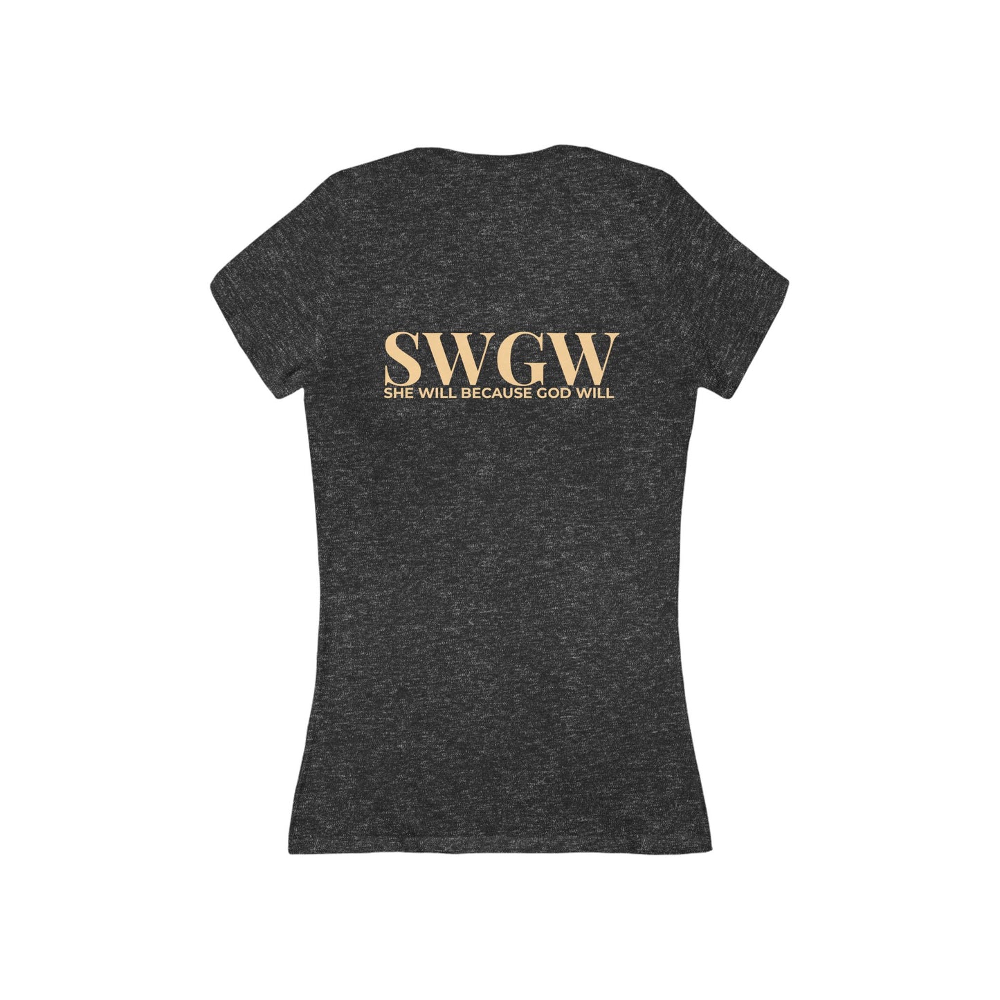Women's Jersey Short Sleeve Deep V-Neck Tee